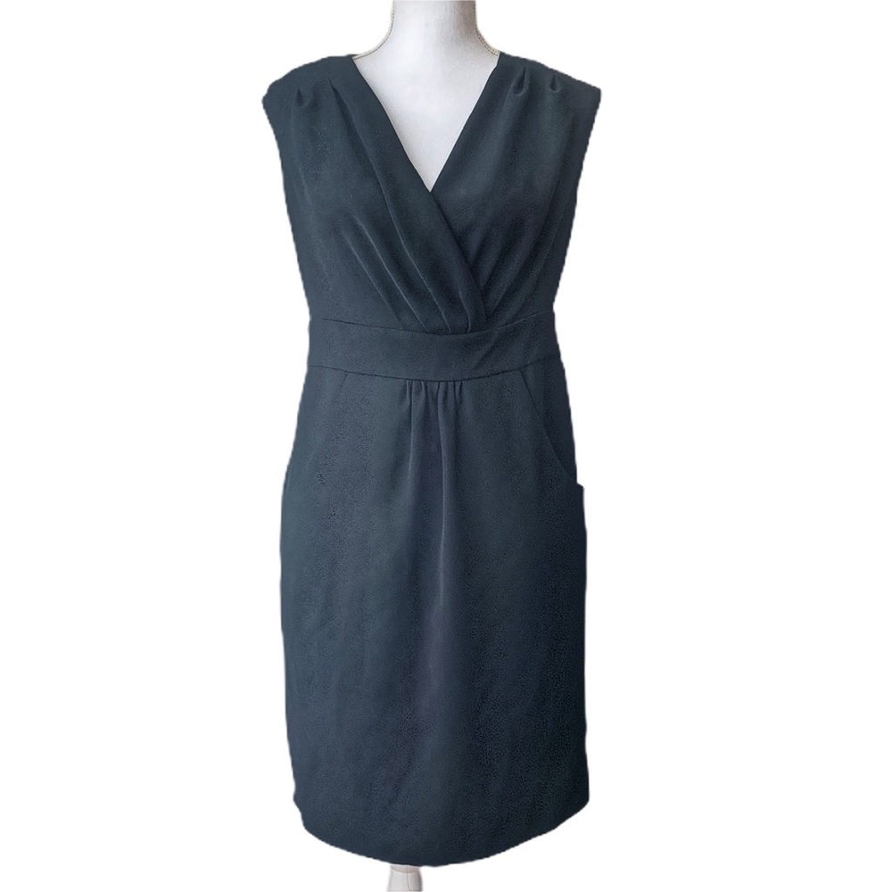 INC Classic Sleeveless Black Sheath Dress With Pockets